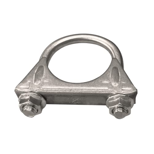 eLifecenter 1.75" Universal Heavy Duty Exhaust U Clamp 1 3/4 Inch Stainless Steel Muffer U-Bolt Clamps - Image 5