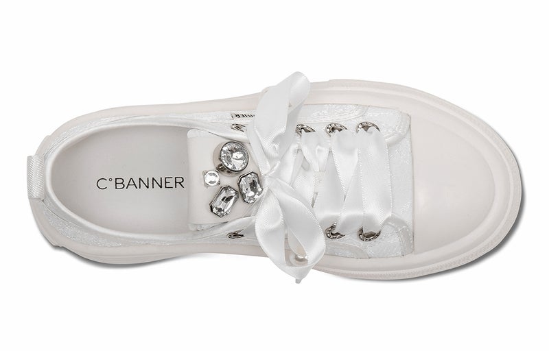 C.BANNER C°BANNER Skateboard Shoes Women's Low Top White - Image 5