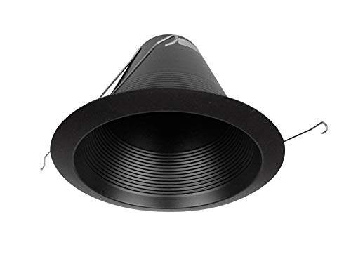 NICOR Lighting 6 inch Black Wet Location Rated Cone Baffle Trim, Fits 6 inch Housings (17550ABKWL) - Image 3