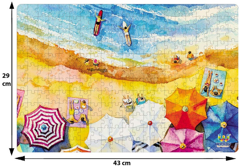 Webby Kids The Beach Painting Jigsaw Puzzle, 252 Pieces - Image 4