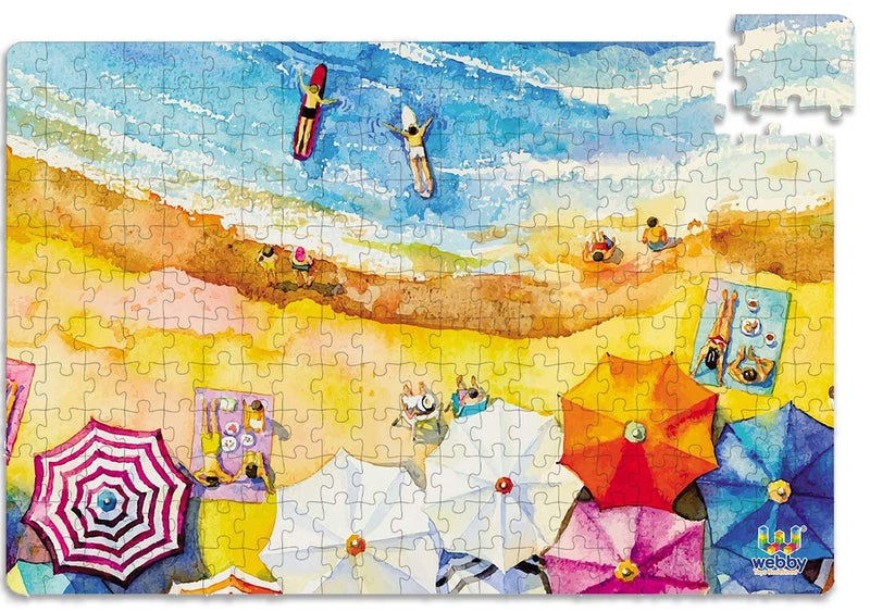 Webby Kids The Beach Painting Jigsaw Puzzle, 252 Pieces - Image 3