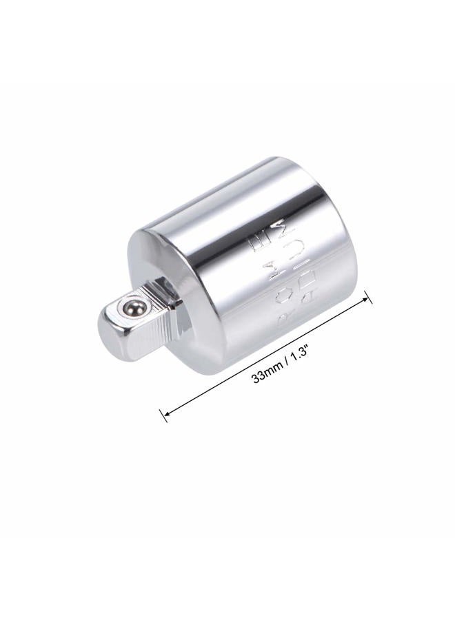 uxcell 2 Pcs 1/2 Inch Drive (F) x 1/4 Inch (M) Socket Reducer, Female to Male - Image 2