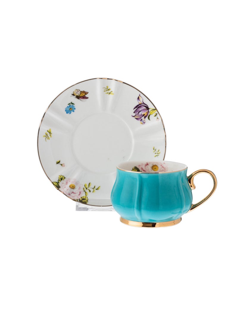 Tea cup and saucer set of 200 ml
