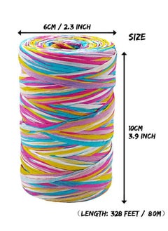 Y&D Colored Paper String Raffia Ribbon Craft Packing Twine Yarn for Box Wrapping Party Festival Holiday Wedding Decor  - Image 5