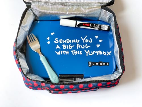 Yumbox Tapas Leakproof Bento Lunch Box - 5-Compartment Bento Container for Adults and Kids; Large, Leakproof & Easy Clean; Lunch Box Kids (Monte Carlo Blue Clear Navy Tray) - Image 5