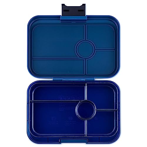 Yumbox Tapas Leakproof Bento Lunch Box - 5-Compartment Bento Container for Adults and Kids; Large, Leakproof & Easy Clean; Lunch Box Kids (Monte Carlo Blue Clear Navy Tray) - Image 3