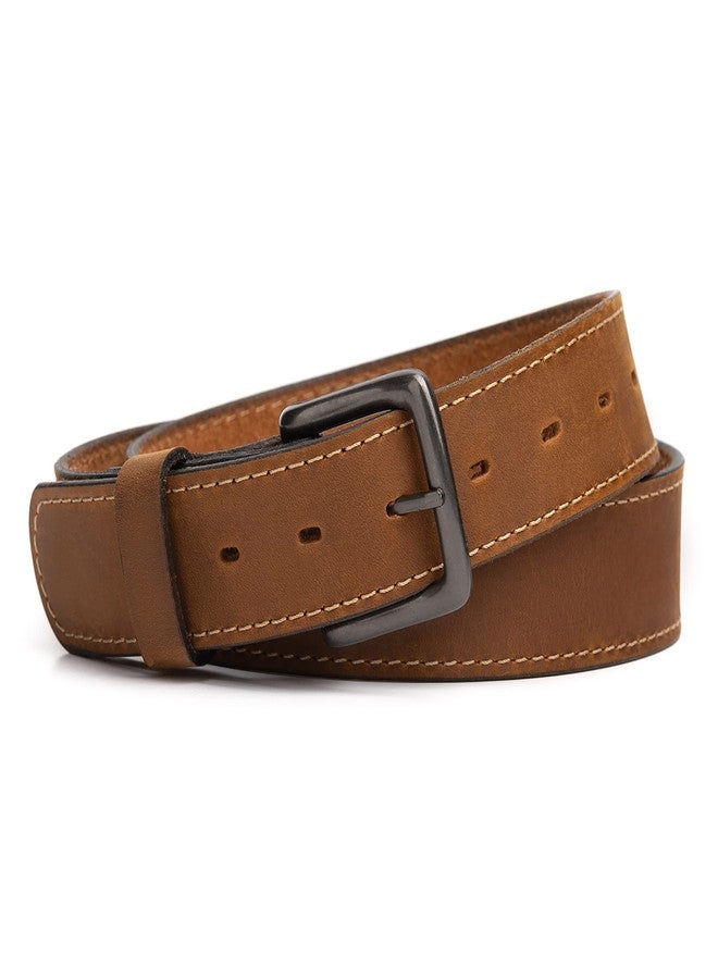 Main Street Forge The Outrider Belt | Made in USA | Tan Full Grain Leather Belt | Men's Belt | Size 38 - Image 1