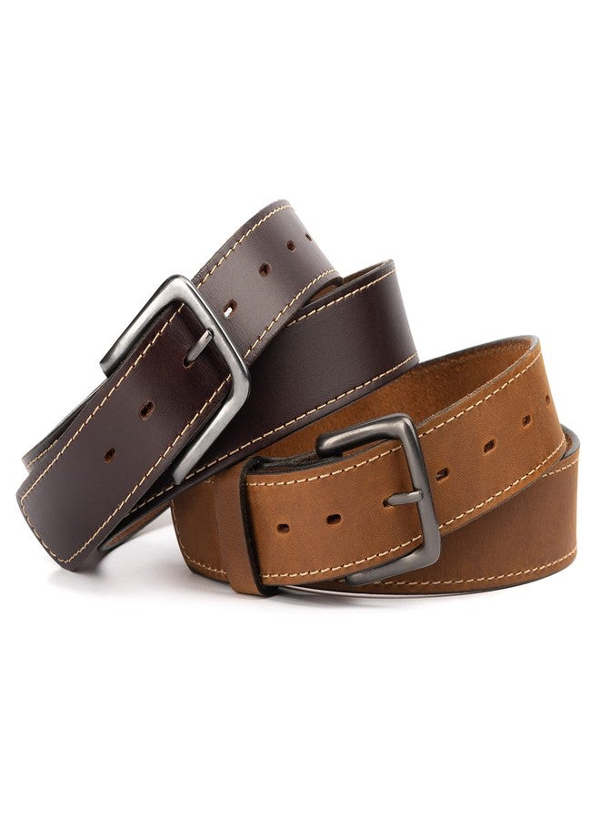 Main Street Forge The Outrider Belt | Made in USA | Tan Full Grain Leather Belt | Men's Belt | Size 38 - Image 5