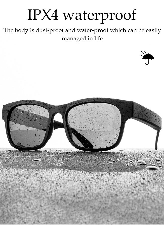 DUNISO Smart Glasses,Bluetooth Sunglasses Wireless Bluetooth Headset Waterproof Compatible with Smart Phones Easy to Make Phone Calls and Listen to Music Polarized Lenses  - Image 3
