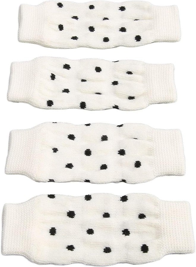 زيروديس واقيات كوع الكلاب من زيروديس، 4 قطع، واقيات مرنة لمفصل ساق الحيوانات الأليفة، أغطية دافئة لمفصل ساق الكلاب، أكمام محبوكة لمدفئات ساق الحيوانات الأليفة، لفائف داعمة للساق، مقاس كبير جدًا - Image 4