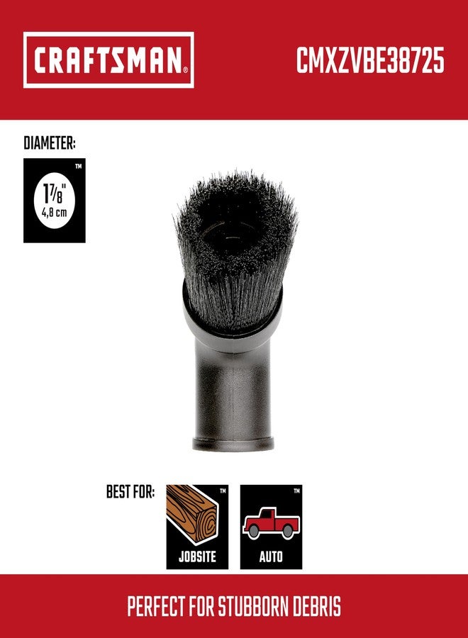 CRAFTSMAN CMXZVBE38725 1-7/8 in. Dusting Brush Wet/Dry Vac Attachment - Image 2