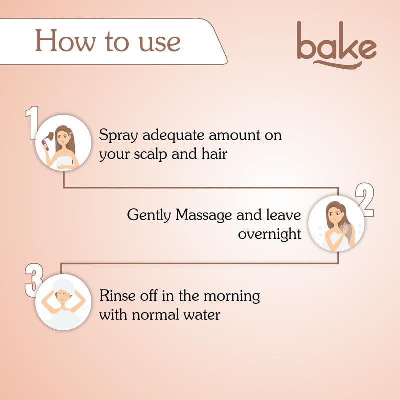 BAKE Rosemary Oil Hair Growth Serum Spray with Rice Water  Methi Dana  For Hair Fall Hair Regrowth  Keratin Treated  Strengthen Hair Follicles  For Women  Men  100ml Rosemary Spray  100ml - Image 5