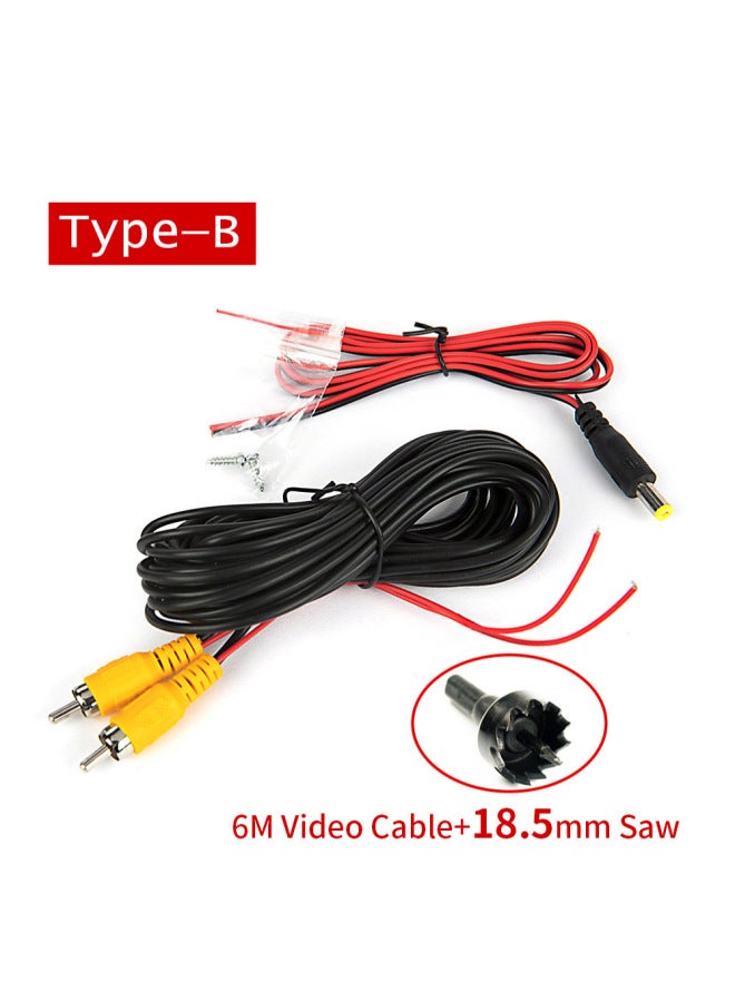 AV Or RCA Lead Or Trigger Line 6 M -20 M Car Camera Lotus Audio Extension Cord Manufacturers-color:av 6m Cable + Power Cable  - Image 4