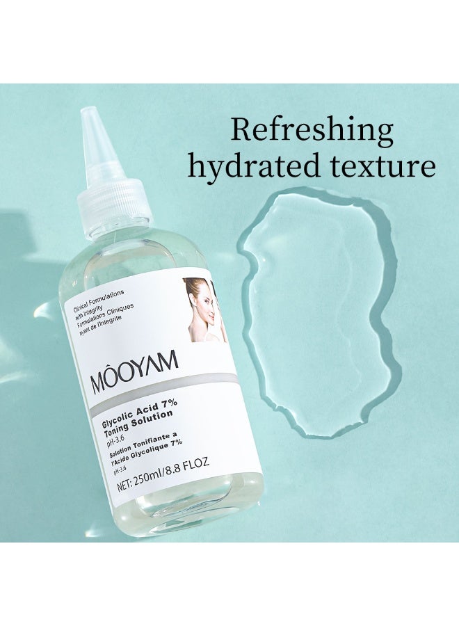MOOYAM Glycolic Acid 7% Toning Solution & 24K Gold Anti-Aging Serum for Face Lightens Dullness Shrinks Pores and Reduces Wrinkles - Image 4