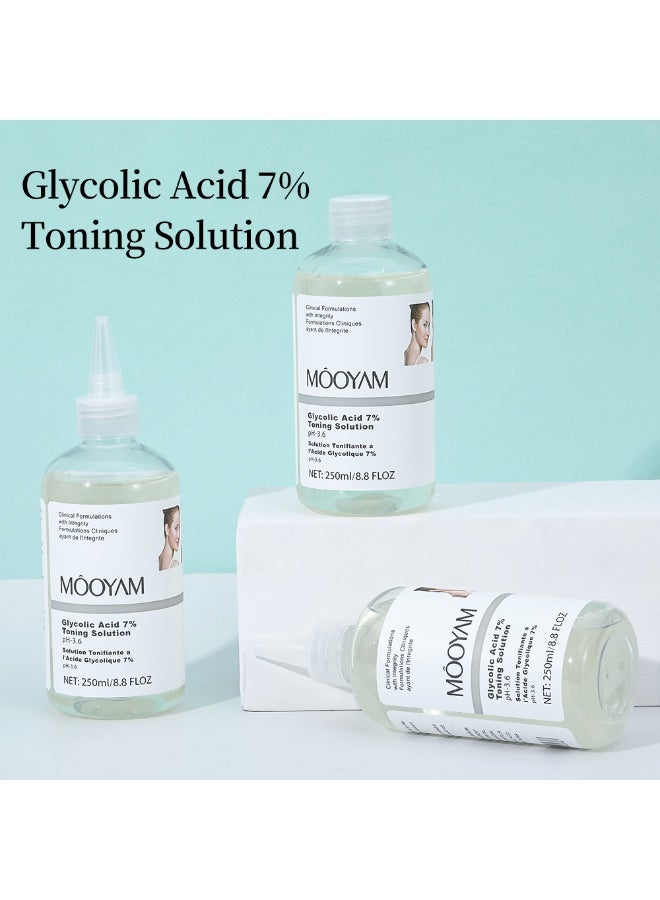 MOOYAM Glycolic Acid 7% Toning Solution & 24K Gold Anti-Aging Serum for Face Lightens Dullness Shrinks Pores and Reduces Wrinkles - Image 5