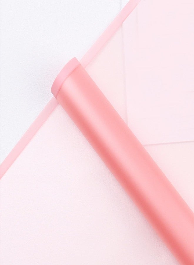 Gloreyan 20 Sheets Flower Wrapping Paper, Florist Bouquet DIY Craft Fresh Flower Wrapping Paper with Pink Border Waterproof Floral Wrapping Gift Box Packaging Material Florist Supplies, Light Pink - Image 4