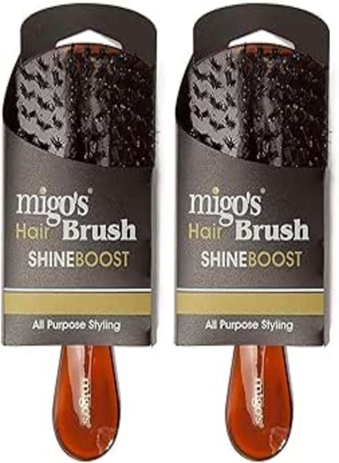 Arix Migo's Hair Brush, Honey (Pack of 2)