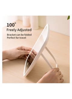 NNEWVANTE Makeup Mirror Touch Screen Vanity Mirror with Lights,Portable Makeup Mirrors LED Brightness Adjustable Mirror USB Rechargeable Cosmetic Mirror  - Image 4