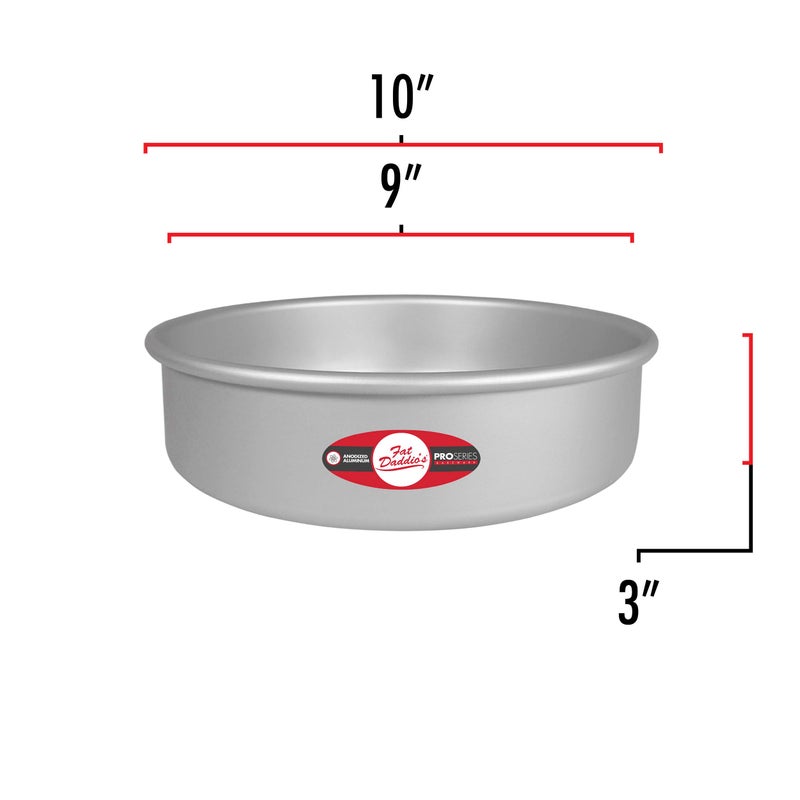Fat Daddio's Fat Daddio's Anodized Aluminum Round Cake Pan, 9 x 3 Inch  - Image 3