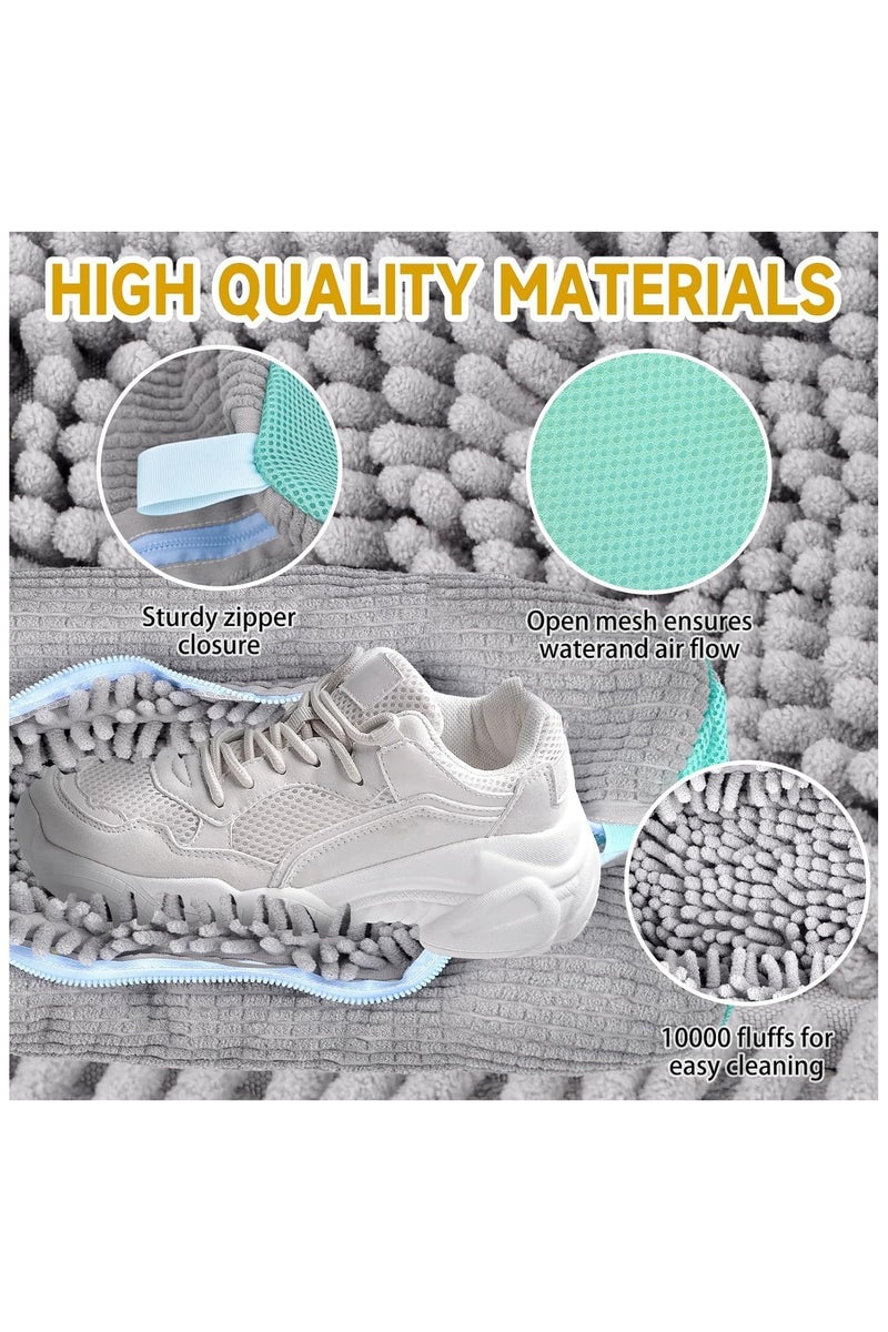 2Pcs Shoe Washing Bags for Washing Machine, Laundry Cleaning Shoe Bag Kit, Washer and Dryer, Suit for All Shoe Types and Sizes(2,Grey) - Image 2