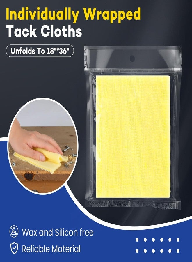 CAREGY 36Pcs Tack Cloth for Removing Dust from Woodworking, Sanding Particles, Clean & Polish, Ideal for Woodworking & Painting,Wax and Silicone Free, 18 x 36 Inches Dust Cloths - Image 2