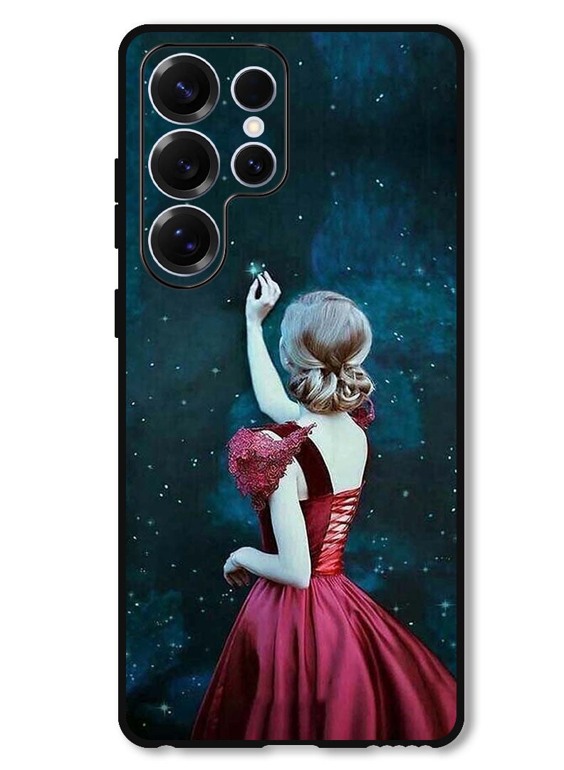 Theodor Protective Case Anti Scratch Shock Proof Bumper Cover For Samsung Galaxy S25 Ultra Girl Touching Star - Image 1