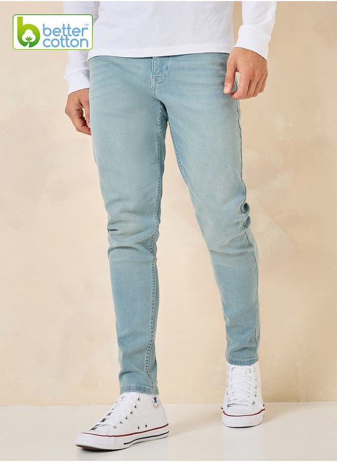 Styli - Cotton Stretch 5-Pocket Skinny Fit Jeans - Image 1