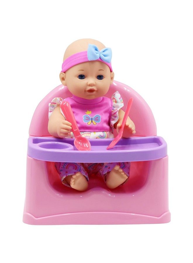 DREAM COLLECTION : Feeding Fun Doll Set W/ 12" Baby Doll Gigo Dolls Kids Playset Ages 3+ Multicolor - Image 5
