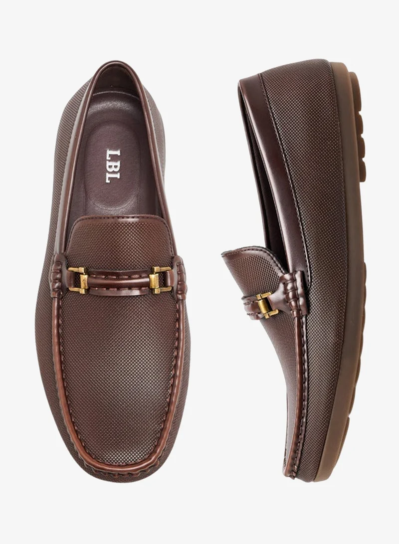LBL by Shoexpress BROWN Men Textured Loafers for Men | Best Price UAE