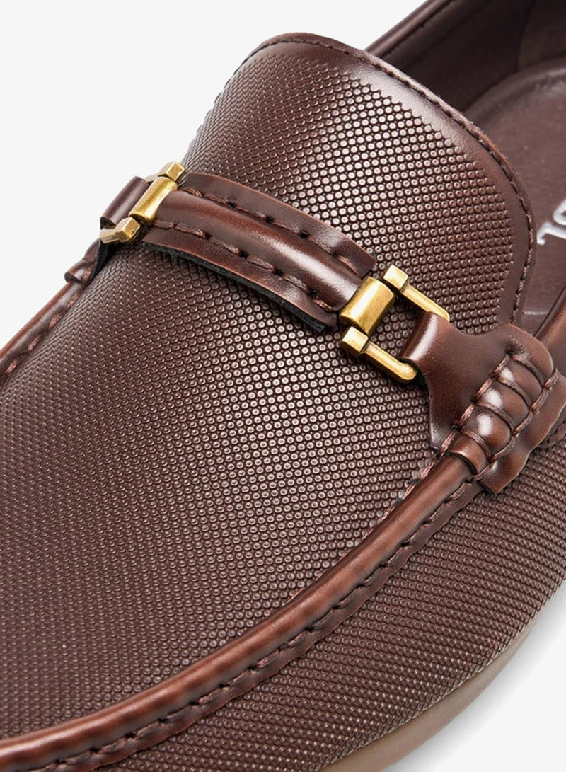 LBL by Shoexpress BROWN Men Textured Loafers for Men | Best Price UAE