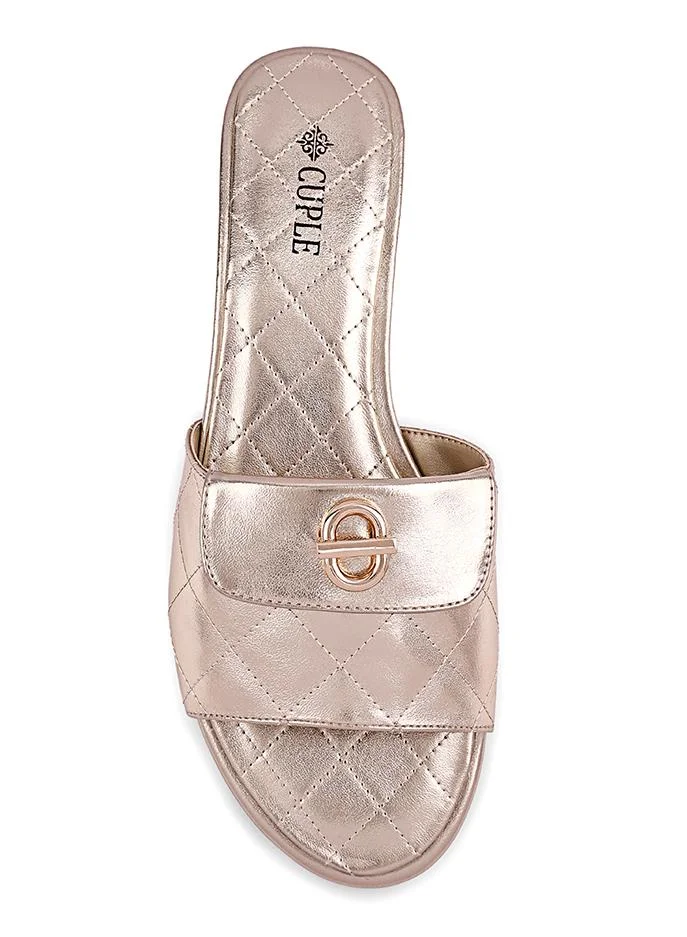 كابلي Cuple Embellished Multi Strap Flat Slides