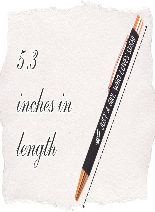 InnoBeta Sushi Gifts, Powered by Sushi, Japanese Gifts, Ballpoint Pen Set of 4 - Image 4