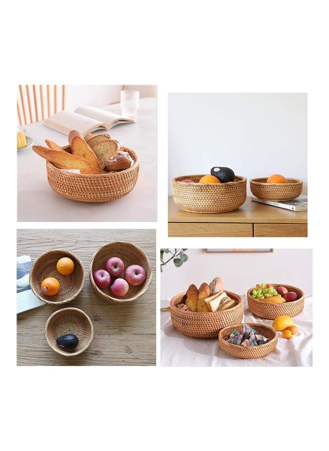 3-Piece Rattan Woven Serving Baskets Brown 25.8, 22.8, 19.7cm - pzsku/Z44FBDE9B5397C3E8F627Z/45/_/1733414798/eae8f61e-efc9-4feb-a7dc-365c545047c4