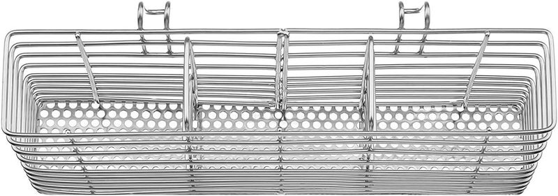 SANNO Silverware Organizer - Cutlery Utensil Holder Stainless Steel Drying Rack Drainer for Kitchen Silverware - Image 3