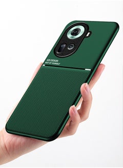 ماركة غير محددة غطاء حماية واقٍ لهاتف OPPO Reno 11 5G باللون الأخضر للأعمال الراقية  - Image 3