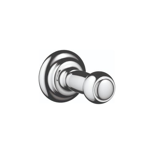 hansgrohe Hook Timeless 0-inch Classic Towel Holder in Chrome, 06099000 - Image 5