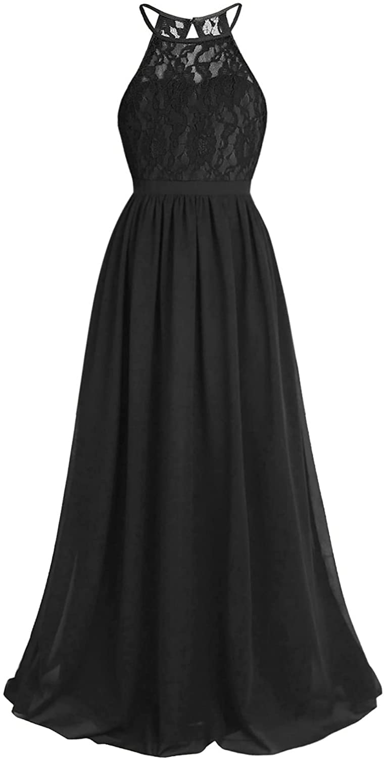 PINK WINGS Girls Georgette A-line Maxi Gown (4-5 Years, Black) - Image 1