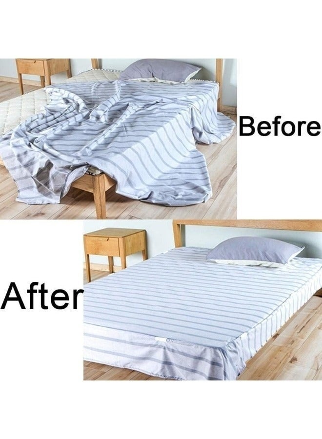 هابي هوم 48 قطع من مشابك ملاءات السرير ومثبتات المراتب ومثبتات الأريكة وأشرطة تثبيت مقاومة للانزلاق للحفاظ على ملاءات السرير محكمة (أسود) - Image 3