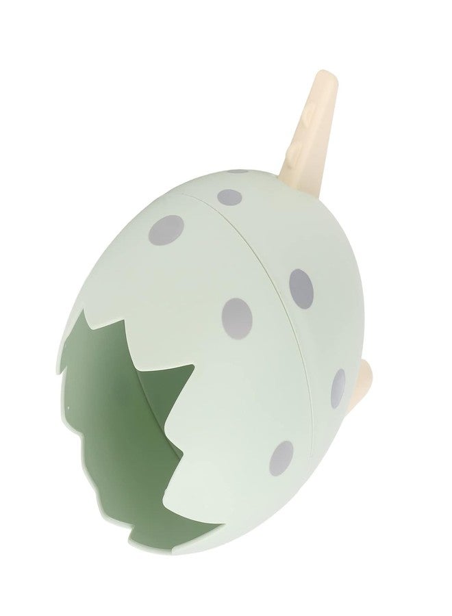 Dhakshy Dinosaur Egg Shape Plastic Pencil Holder Storage Box Desktop Organizer Pen Stand For Office & Study Table, Makeup Brush Holder, Stationary, Multicolor (1Pcs) (Green) - Image 2