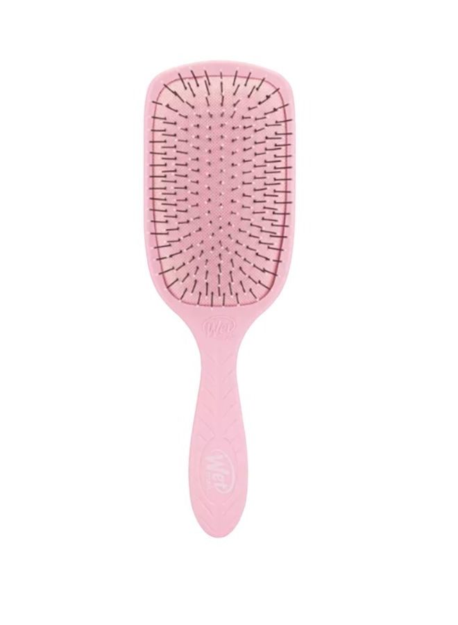 Wet Brush Hair Brush Go Green Paddle Detangler Pink, Larger Surface IntelliFlex Bristles Gentle Knot Removal, AquaVent Design Effortless Brushing, Longer Hair - Image 1
