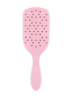 Wet brush Hair Brush Go Green Paddle Detangler Pink, Larger Surface IntelliFlex Bristles Gentle Knot Removal, AquaVent Design Effortless Brushing, Longer Hair  - Image 3