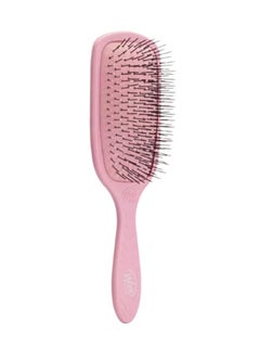 Wet brush Hair Brush Go Green Paddle Detangler Pink, Larger Surface IntelliFlex Bristles Gentle Knot Removal, AquaVent Design Effortless Brushing, Longer Hair  - Image 2