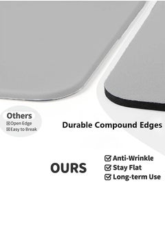 Generic Ergonomic Mouse Pad Wrist Support, Comfortable Mouse Pad Wrist Rest, Relieve Wrist Pain Gel Mouse pad, Non-Slip Rubber Base Mousepad for Laptop (light gray）  - Image 3