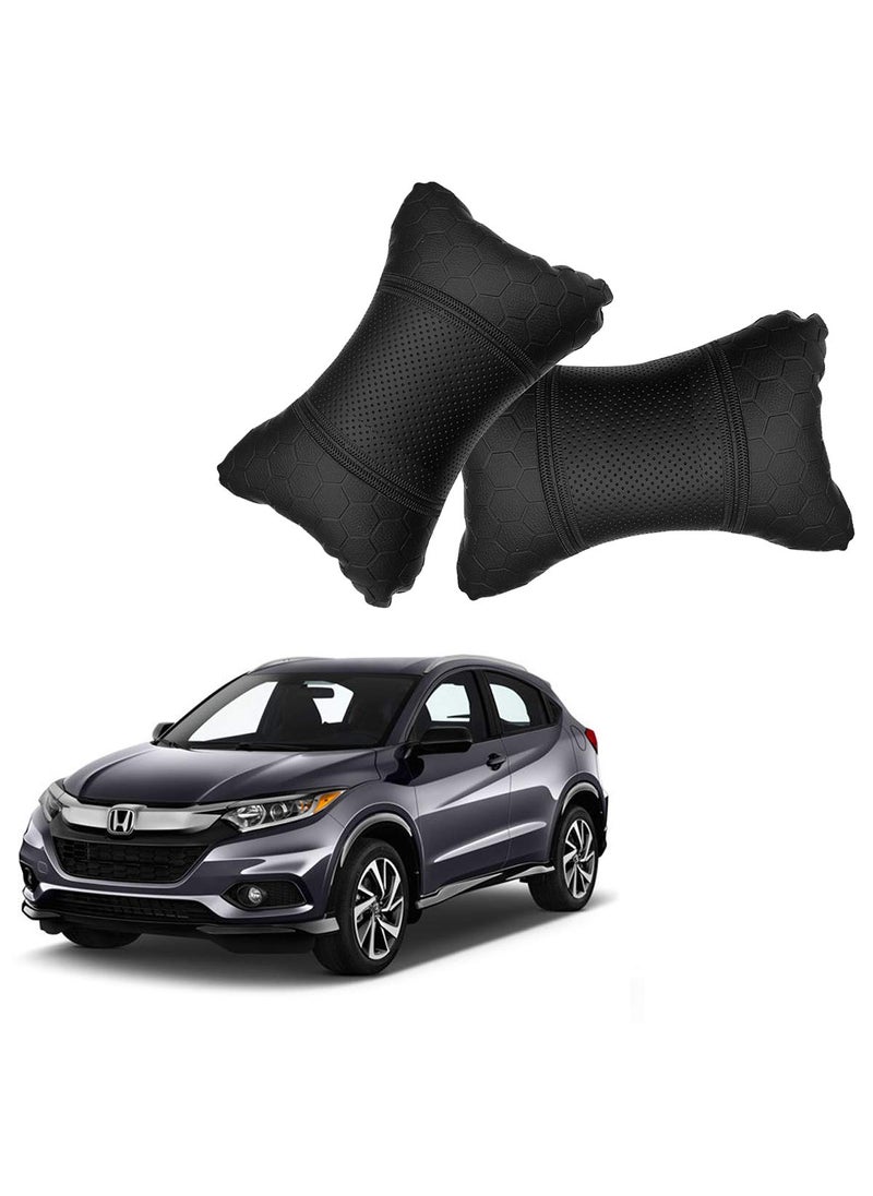 Adroitz Adroitz Black Universal Neck Rest Pillow Faux Leather Material in Football Design for All Cars_1695  - Image 1