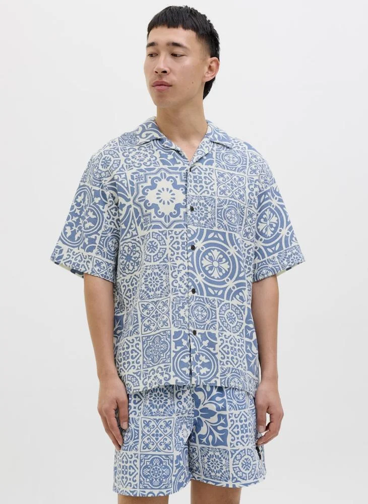 جاك اند جونز Print Regular Fit Shirt