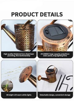 MIXDE Water-resistance Solar Powered Watering Can Led Lawn Lights Auto Light Up At Dark  - Image 4
