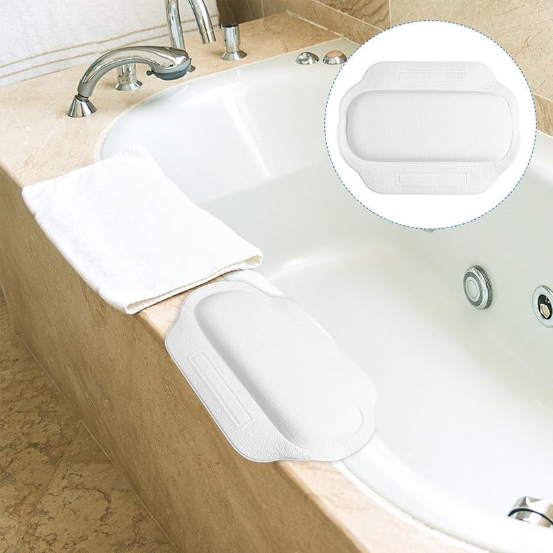 Ergonomic Non Slip Bath Pillow with Strong Suction Cups for Neck and Back Support - Image 5