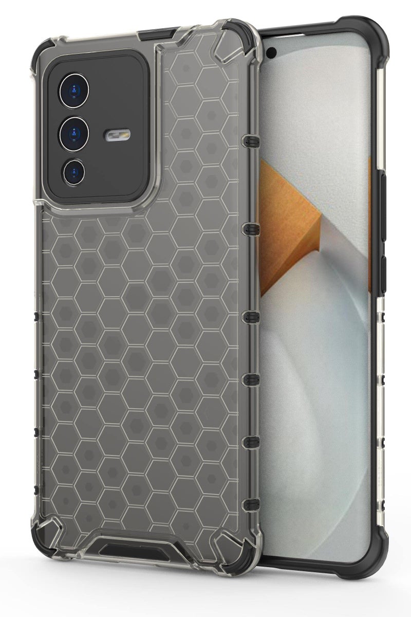 Glasgow | for Vivo V23 Pro 5G Stylish Look Pattern Back Case Cover for Vivo V23 Pro 5G - Black - Image 1