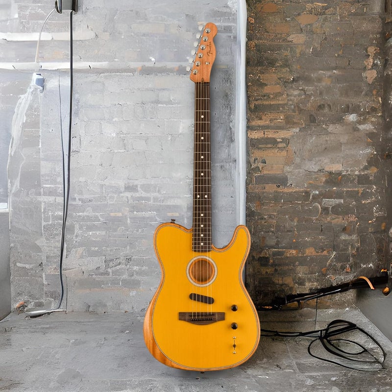 Fender Acoustasonic Player Telecaster - Butterscotch Blonde - Image 2