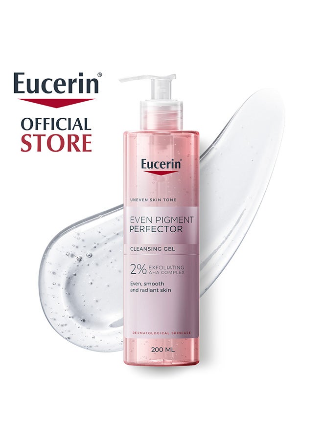 Eucerin Even Pigment Perfector Exfoliating Face Cleansing Gel With Aha For Dark Spots, 200Ml - Image 1